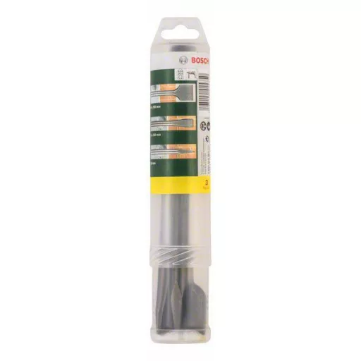 Bosch Accessories 2607019457 Promoline Véső készlet 3 részes Teljes hossz 250 mm SDS-Plus 1 készlet