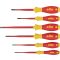 VDE csavarhúzó készlet, kereszt/egyenes, 6 részes, Wiha SlimFix electric 35389