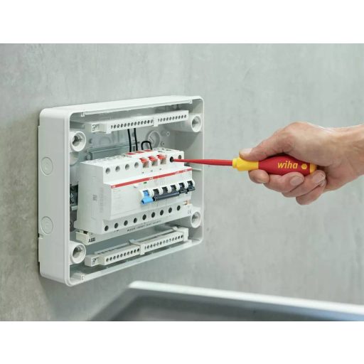 VDE csavarhúzó készlet, kereszt/egyenes, 6 részes, Wiha SlimFix electric 35389