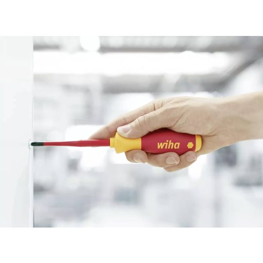 VDE csavarhúzó készlet, kereszt/egyenes, 6 részes, Wiha SlimFix electric 35389