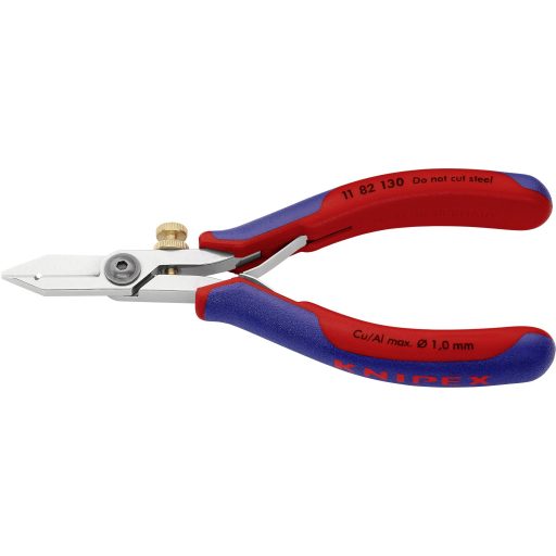 Elektronikai huzalcsupaszító olló, Ø 0,03-1 mm, Knipex 11 82 130