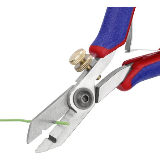 Elektronikai huzalcsupaszító olló, Ø 0,03-1 mm, Knipex 11 82 130
