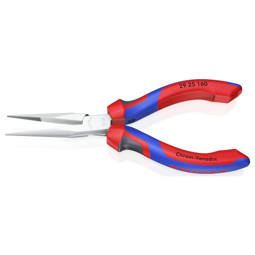 Telefonfogó 160 mm, lapos, kerek pofa, Knipex 29 25 160