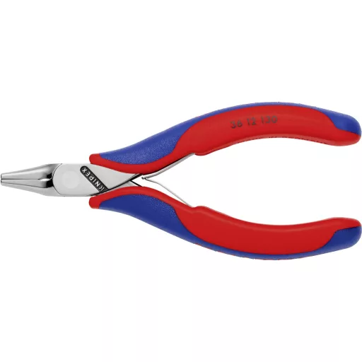 Elektronikai beültető fogó 130 mm, simára köszörült pofa, Knipex 36 12 130