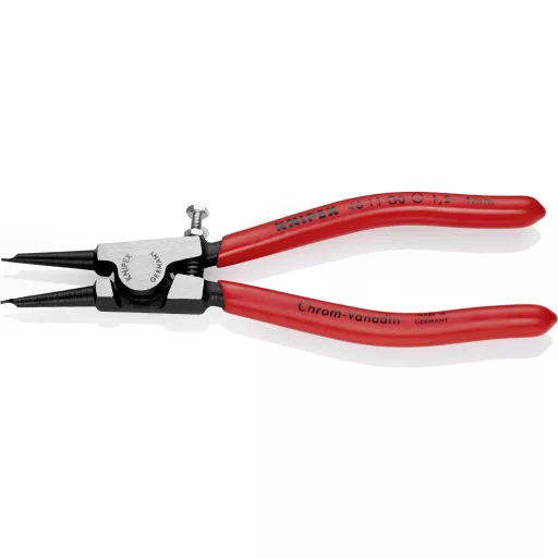 Seeger-gyűrű fogó fogógyűrűkhöz (tengelyek) 140 mm, egyenes, Knipex 46 11 G0