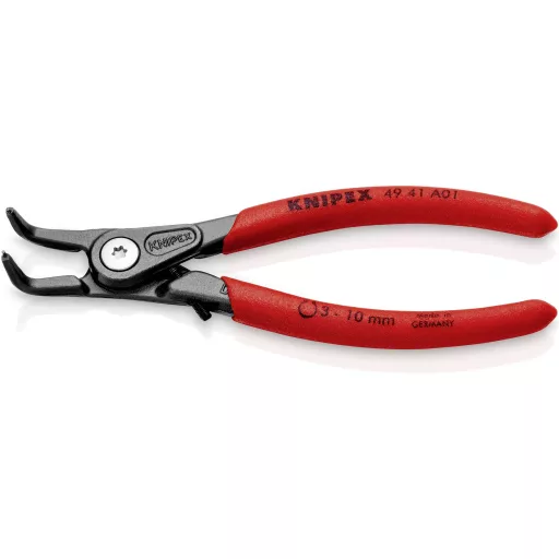 Precíziós Seeger-gyűrű fogó külső gyűrűkhöz (tengelyek) 130 mm, 90°-ban hajlított, Knipex 49 41 A01