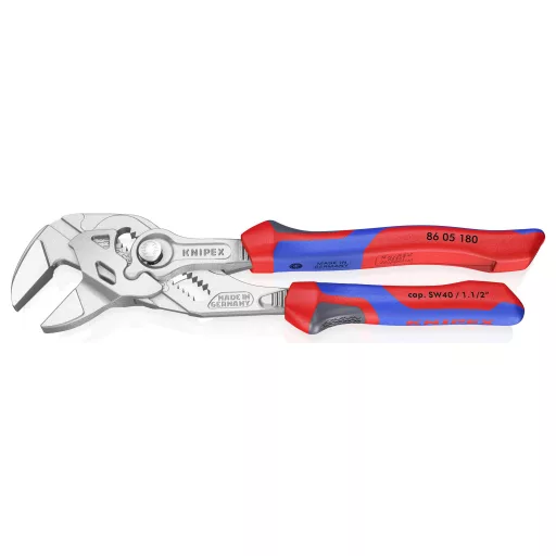 Fogókulcs és csavarkulcs egyetlen szerszámban 180 mm, befogás: 1 3/8&quot , Knipex 86 05 180