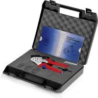   Négy tüskés sajtoló fogó csavart érintkezőkhöz, krómozott, Knipex 97 52 63