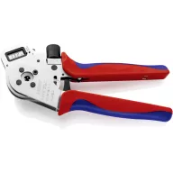   Négy tüskés sajtoló fogó elforgatott érintkezőkhöz, krómozott, Knipex 97 52 65 DG