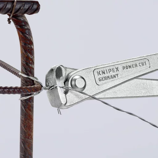 Erő szerelőfogó nagy áttételű 300 mm, nikkelezett, vágóérték: Ø 3,8 mm, Knipex 99 14 300