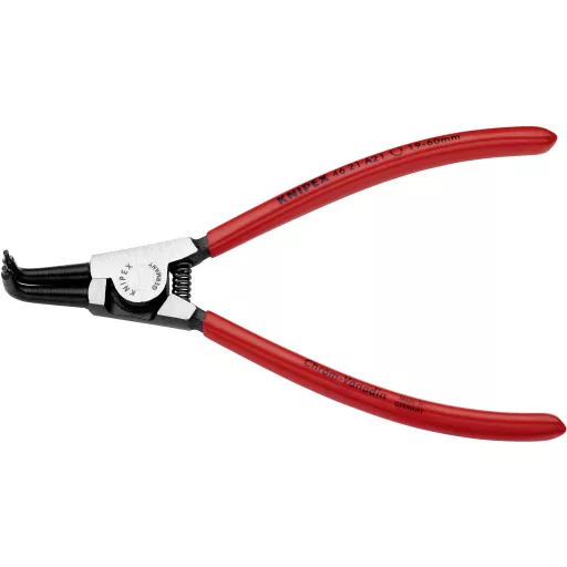 Seegergyűrű fogók külső gyűrűkhöz (tengelyek) 170 mm, Ø 19-60 mm, 90°-ban hajlított, Knipex 46 21 A21