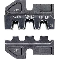   Knipex 97 49 05 krimpelőfogó krimpelő betét, préselő betét, szigeteletlen nyitott sarukhoz 2.8/6.3 mm 0.5 - 6 mm²