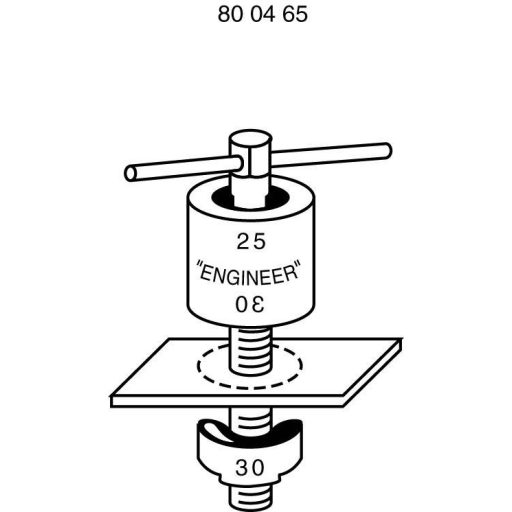 RUKO 109015 Lemezlyukasztó készlet