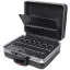 Elektronikai görgős szervizkoffer, üres, 500 x 400 x 200 mm, műanyag alu kerettel, Bernstein 7015