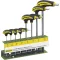 Proxxon Industrial 22 650 L-szárú imbuszkulcs készlet, 2 - 10 mm, 8 részes