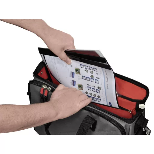 Szerszámos táska, munkás szerszámtáska, vállra akasztható vízálló laptop táska 460 x 460 x 420 mm C.K. Magma MA2632