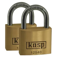   Kasp K12540D2 Függő lakat 40 mm Egyidőben záródó Aranysárga Kulcsos zár