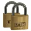 Kasp K12540D2 Függő lakat 40 mm Egyidőben záródó Aranysárga Kulcsos zár