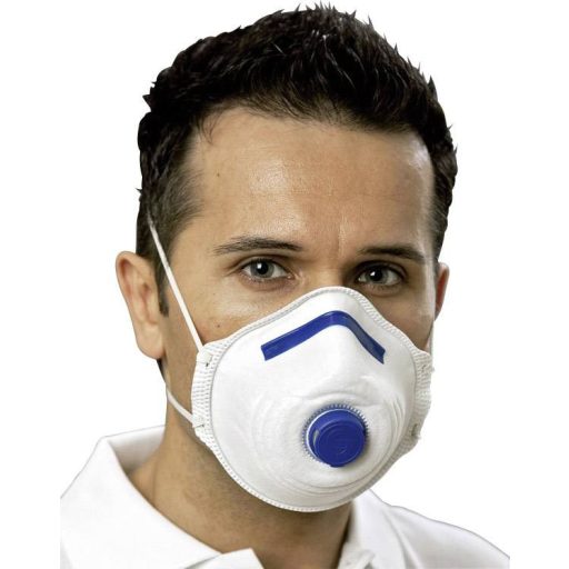 Légzésvédő maszk, kilégző szeleppel ellátott porvédő maszk, 12db-os készlet EKASTU Sekur Mandil 411 281