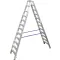 Krause 124784 Kétoldalon járható 2,80m hosszú alumínium létra