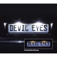   Devil Eyes, LED-es rendszámtábla megvilágítás, univerzális, 2 db LED-del, (H x Sz) 120 mm x 30 mm