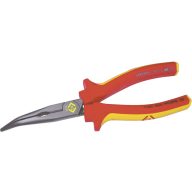   C.K. Hegyes csőrű fogó, hajlított csőrrel, VDE 200 mm 431015