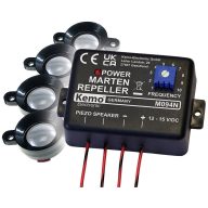   Autós nyestriasztó és menyétriasztó 4 ultrahangos hangszóróval, KEMO M094