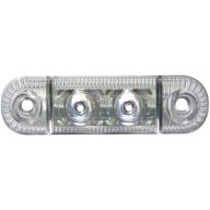   LED-es oldalsó helyzetjelző lámpa, rövid, fehér, 12/24 V, SecoRüt 61282