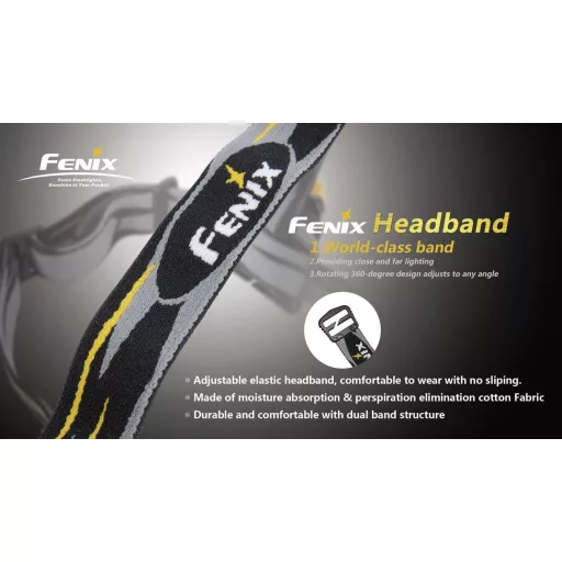 Fenix Light FENHeadband Fejpánt minden Ø 18-23 mm-es zseblámpa