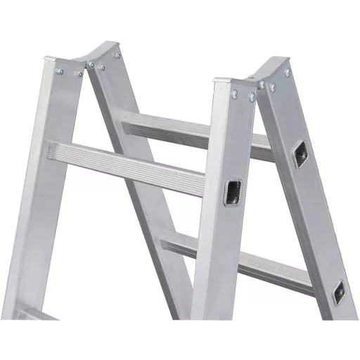 Krause STABILO® 124937 Alumínium Több fokos kettős létra Munkamagasság (max.): 4.10 m Ezüst DIN EN 131 10.7 kg