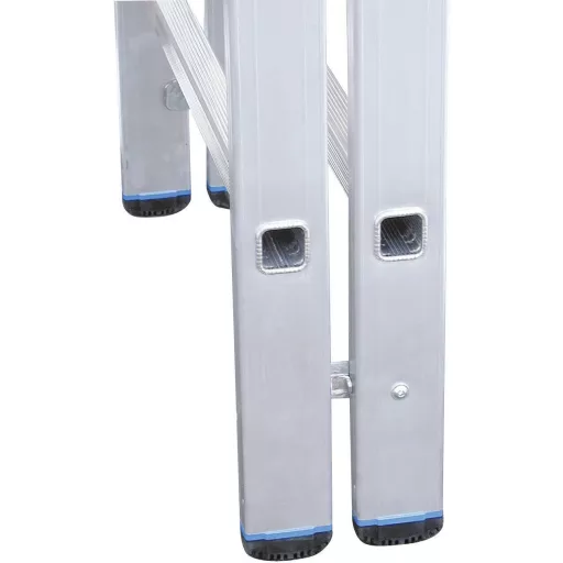 Krause STABILO® 124937 Alumínium Több fokos kettős létra Munkamagasság (max.): 4.10 m Ezüst DIN EN 131 10.7 kg