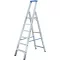 Krause 124562 Alumínium Több fokos álló létra Munkamagasság (max.): 4.35 m Ezüst DIN EN 131 13 kg