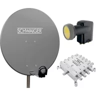   Schwaiger SPI9961SET5 SAT berendezés vevő nélkül Résztvevők száma: 8 80 cm