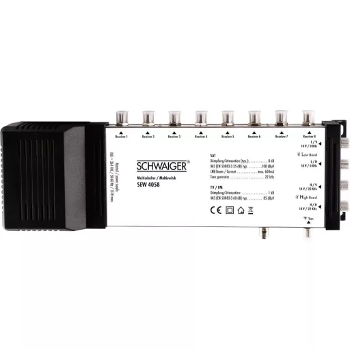 Schwaiger SPI9961SET6 SAT berendezés vevő nélkül Résztvevők száma: 8 80 cm