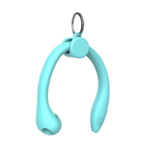 GIGAPACK szilikon tartó fülkampó, Apple AirPods/Airpods 2/Airpods Pro/Freebuds 3 kompatibilis, CYAN