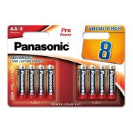 PANASONIC PRO POWER tartós elem AA, alkáli, 8db/csomag