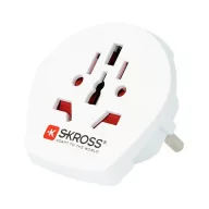 SKROSS utazó adapter 240V/16A, EU3 földelt, FEHÉR