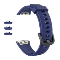   Honor Band 6 / Huawei Band 6 GIGAPACK Pótszíj egyedi méret, szilikon, SÖTÉTKÉK