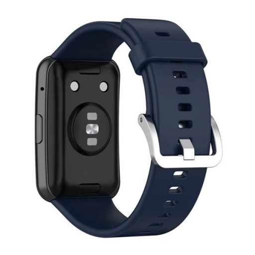 Huawei Watch Fit GIGAPACK pótszíj egyedi méret, fém csat, SÖTÉTKÉK