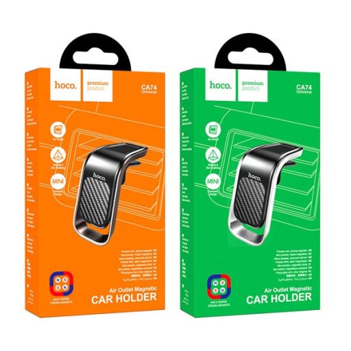 HOCO CA74 autós tartó szellőzőre, mágneses, FEKETE