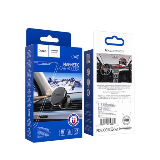 HOCO CA81 autós tartó szellőzőre, 4.5-7" méret, FEKETE