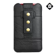   GIGAPACK tok álló, valódi bőr, POUCH univerzális, prémium, FEKETE