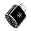 BASEUS adapter USB aljzat - Type-C, OTG, FEKETE