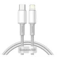   iPhone 14 Plus / 14 Pro Max / 14 Pro BASEUS adatkábel Type-C - lightning, 100cm, FEHÉR
