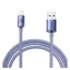 iPhone 14 Plus / 14 Pro Max / 14 Pro BASEUS CRYSTAL SHINE adatkábel USB - lightning, 200cm, LILA