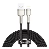   iPhone 14 Plus / 14 Pro Max / 14 Pro BASEUS CAFULE adatkábel USB - lightning, 200cm, FEKETE