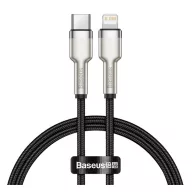   iPhone 14 Plus / 14 Pro Max / 14 Pro BASEUS CAFULE adatkábel Type-C - lightning, 25cm, FEKETE