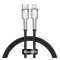 iPhone 14 Plus / 14 Pro Max / 14 Pro BASEUS CAFULE adatkábel Type-C - lightning, 25cm, FEKETE