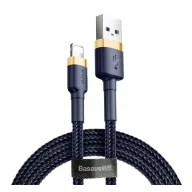   iPhone 14 Plus / 14 Pro Max / 14 Pro BASEUS CAFULE adatkábel USB - lightning, 200cm, SÖTÉTKÉK