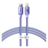   iPhone 14 Plus / 14 Pro Max / 14 Pro BASEUS CRYSTAL SHINE adatkábel Type-C - lightning, 120cm, LILA